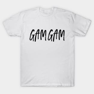 Gam Gam Family Shirt Black Text T-Shirt